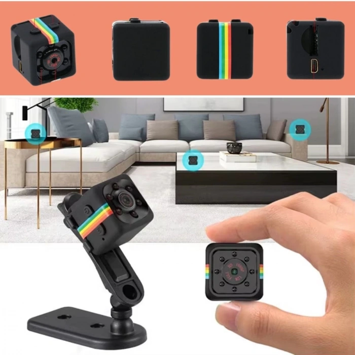 Mini Boy Küp Tipi Gece Görüşlü HD Kaliteli Güvenlik Kamerası (5365)