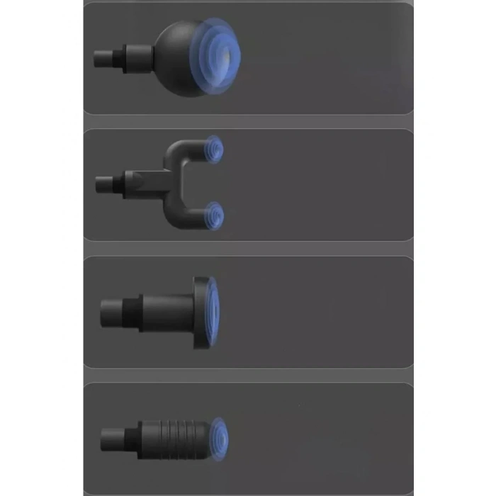 Mini Profesyonel Şarjlı Masaj Aleti 4 Başlıklı KH-800 (5365)