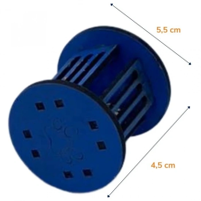 Mini Silindir Eğlenceli Renkli Sağlam Küçük Pati İzi Şekilli Kedi Oyuncağı (5365)