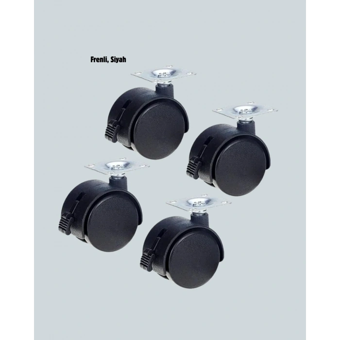 Mini Tekerlek 4 Cm 4lü Set İle Pratik Hareket (kilitli Model)
