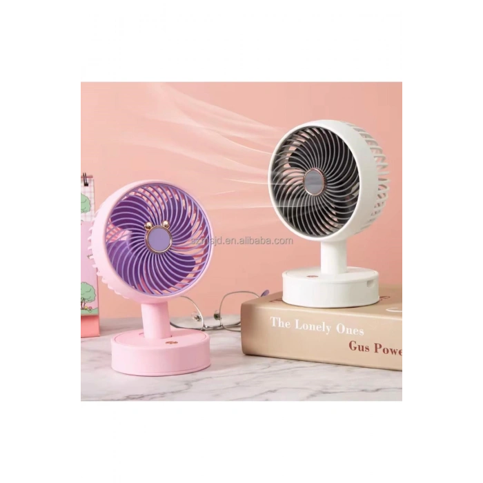 Mini USB Şarjlı Kişisel Masaüstü Vantilatör - Ev ve Ofis İçin İdeal