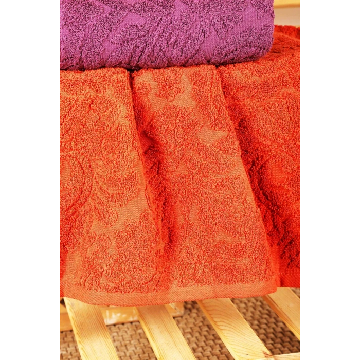 Mira Home 6 lı El Yüz  Jakarlı Havlu Seti Doku Desen