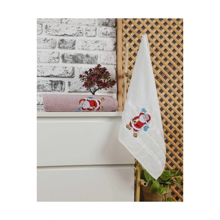 Mira Home Ванная комната Зимний набор полотенец с изображением Санта-Клауса