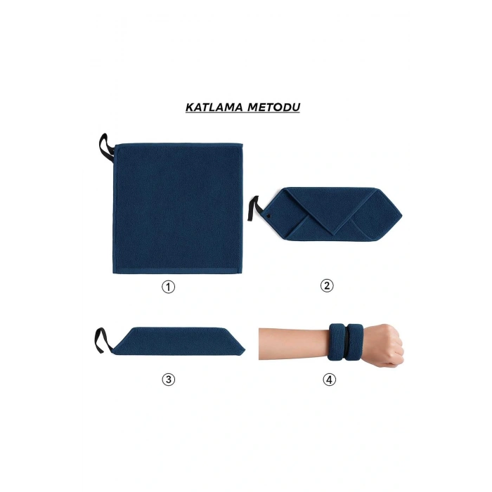 Mira Home Sporcu Havlu El Bilekliği Ter Havlusu Yumuşak Mikrofiber