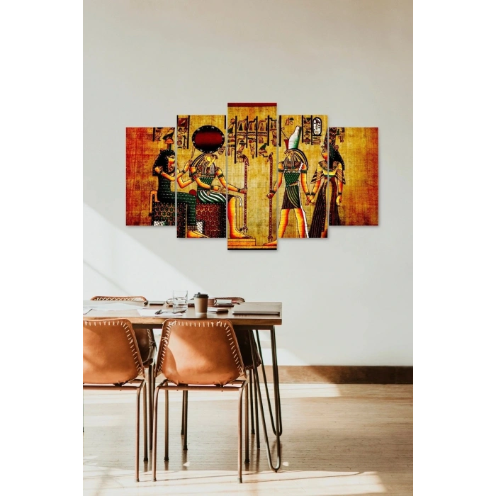 Mısır Tablo 5 Parçalı Mdf Tablo 60 x 100
