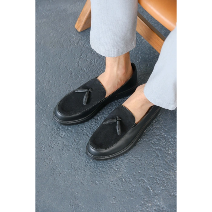 MN002 - CST Loafer Leather Mens Shoes BLACK