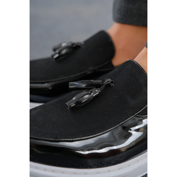 MN002 - RBT Loafer Verniciata Mens Shoes BLACK