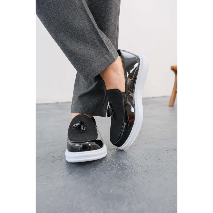 MN002 - RBT Loafer Verniciata Mens Shoes BLACK