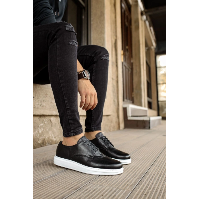 MN003 - DBT Classica Pelle Di Cuoio Erkek Ayakkabı SIYAH