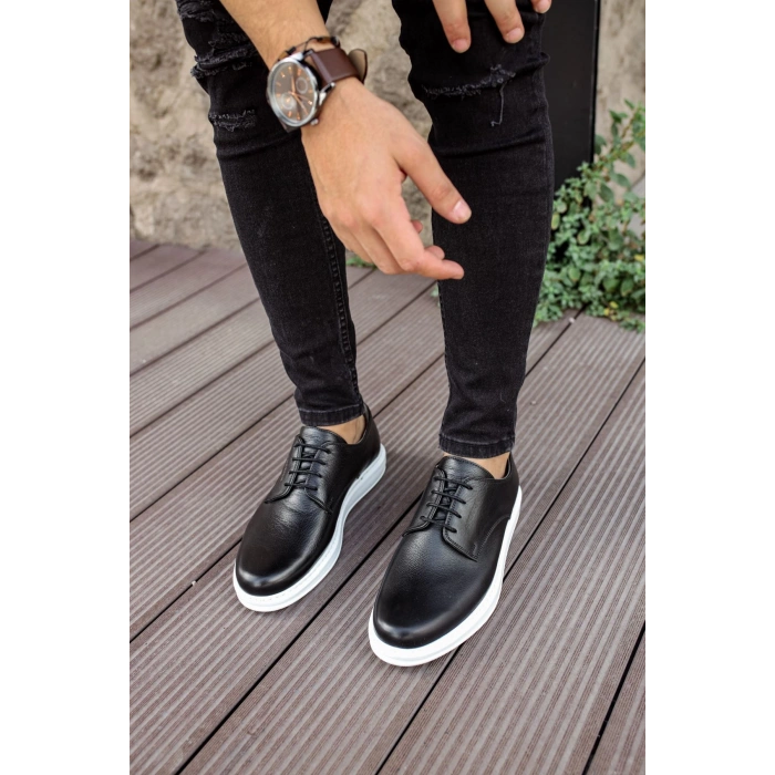 MN003 - DBT Classica Pelle Di Cuoio Erkek Ayakkabı SIYAH