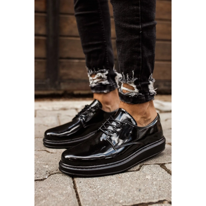 MN003 - RST Pelle Verniciata Classica Erkek Ayakkabı SIYAH