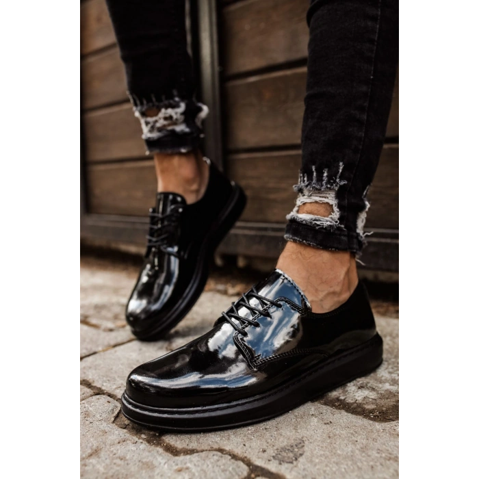 MN003 - RST Pelle Verniciata Classica Erkek Ayakkabı SIYAH