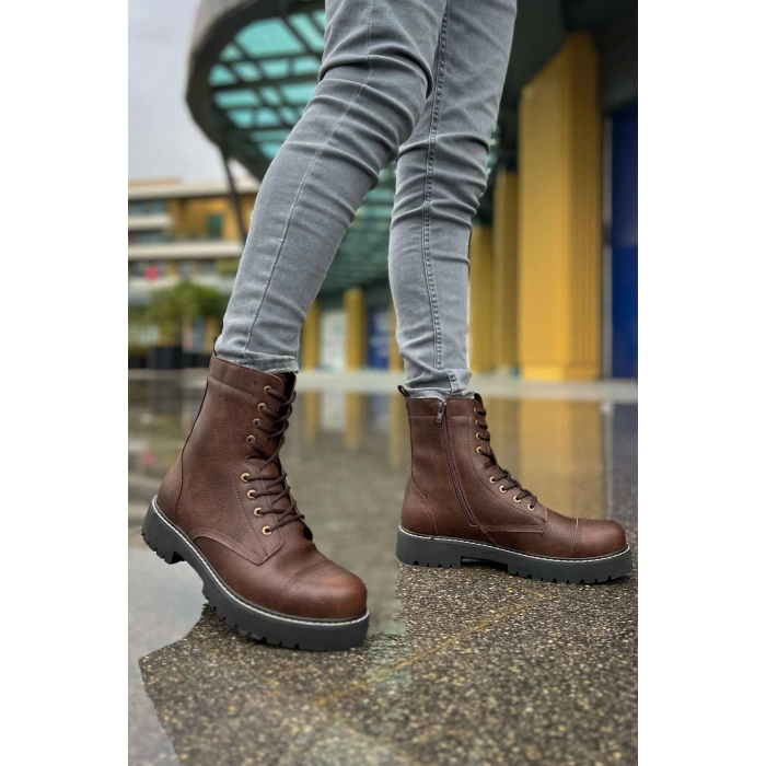 MN009 - CST Military Mens Boot COFFEE