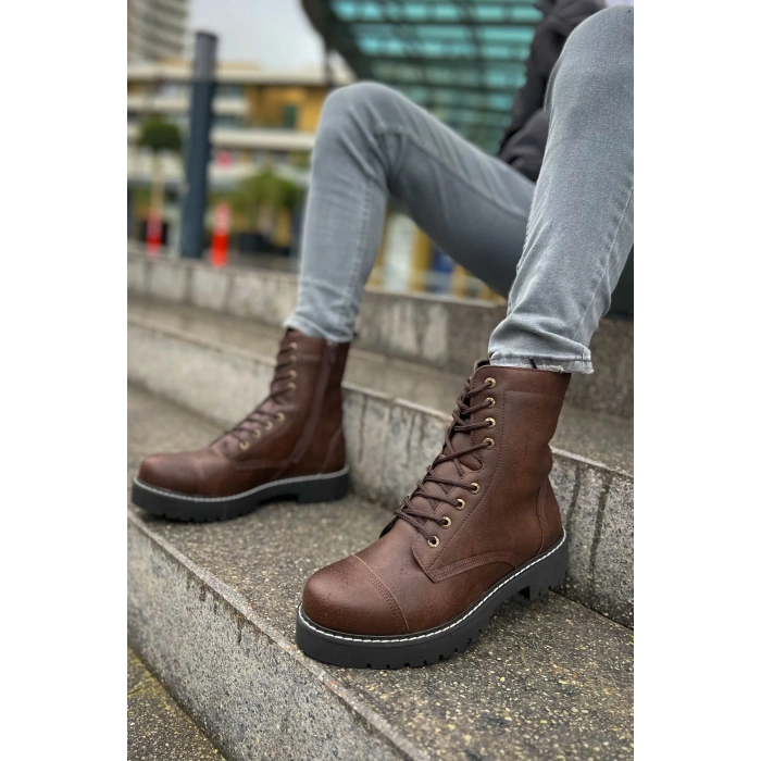 MN009 - CST Military Mens Boot COFFEE