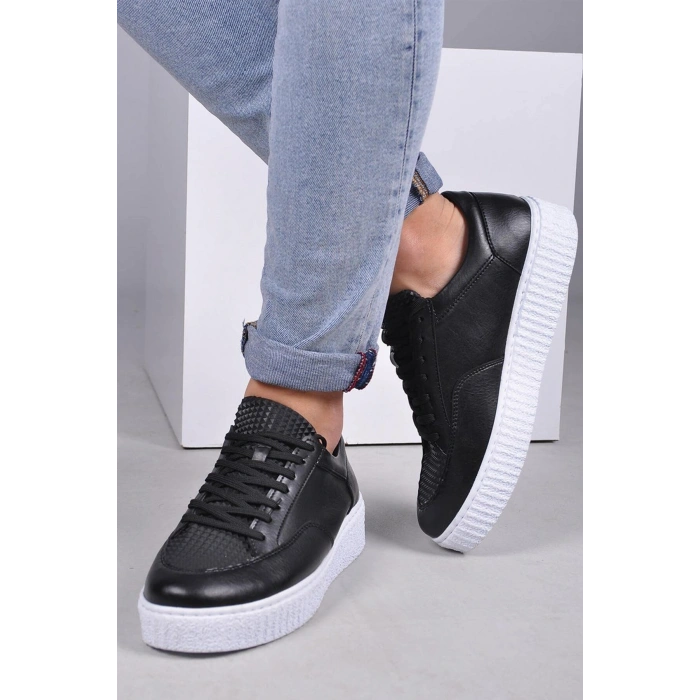 MN017 - FBT Pyramid Mens Shoes BLACK