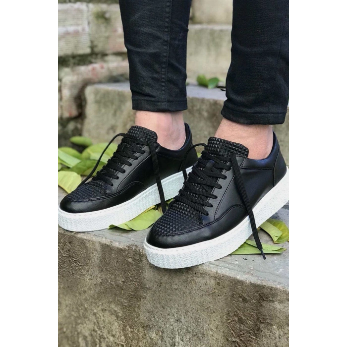 MN017 - FBT Pyramid Mens Shoes BLACK