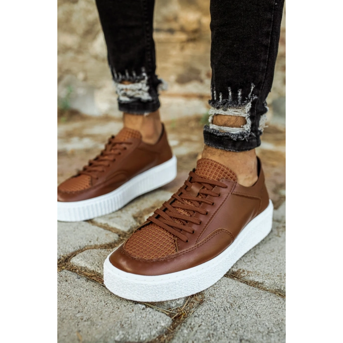 MN017 - FBT Pyramid Mens Shoes BROWN