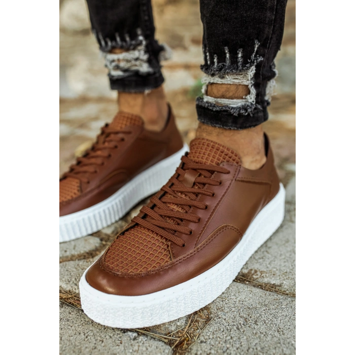 MN017 - FBT Pyramid Mens Shoes BROWN