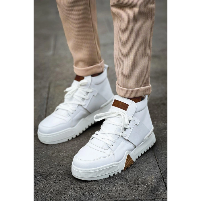 MN057 - GBZ Ghost Line Mens Boot WHITE / WHITE