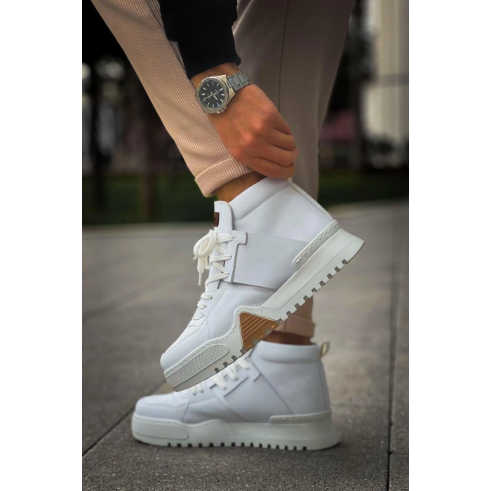 MN057 - GBZ Ghost Line Mens Boot WHITE / WHITE