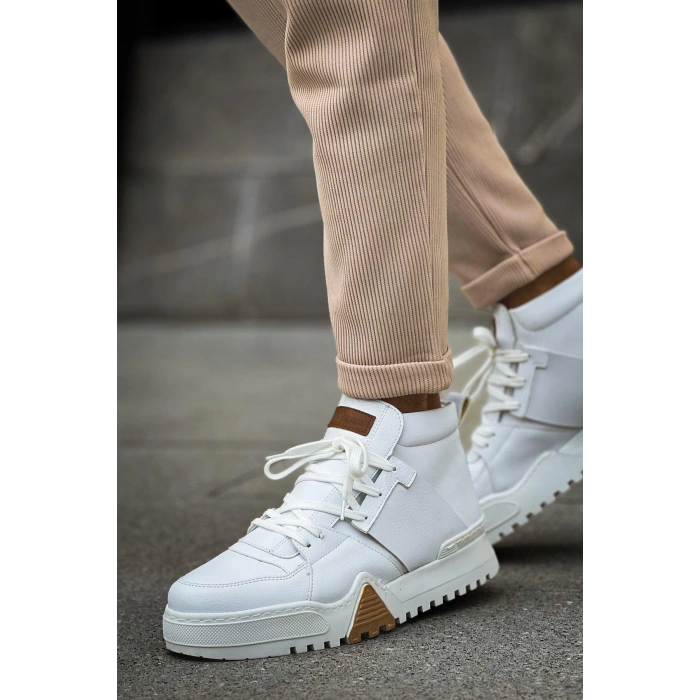 MN057 - GBZ Ghost Line Mens Boot WHITE / WHITE