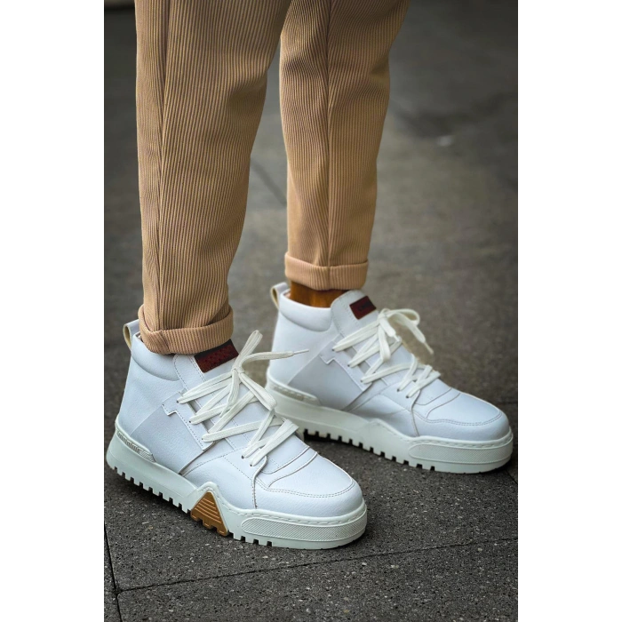 MN057 - GBZ Ghost Line Mens Boot WHITE / WHITE