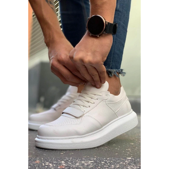 MN073 - CBT Flatline Mens Shoes WHITE