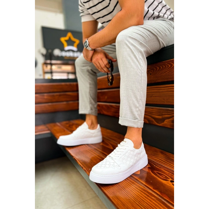 MN153 - CBT Oxford Erkek Ayakkabı BEYAZ