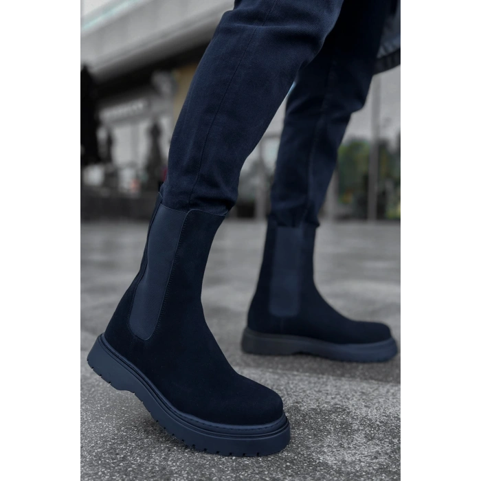 MN223 - SRT Alaska Suede Mens Boot BLACK