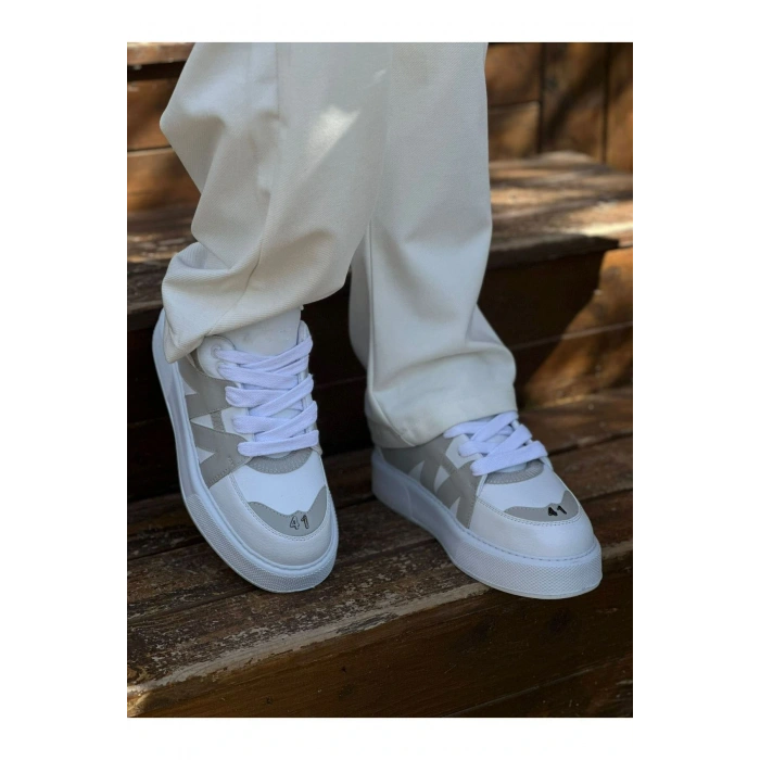 MN2407 - CBT Star-X Mens Athletic Shoes WHITE/GRAY