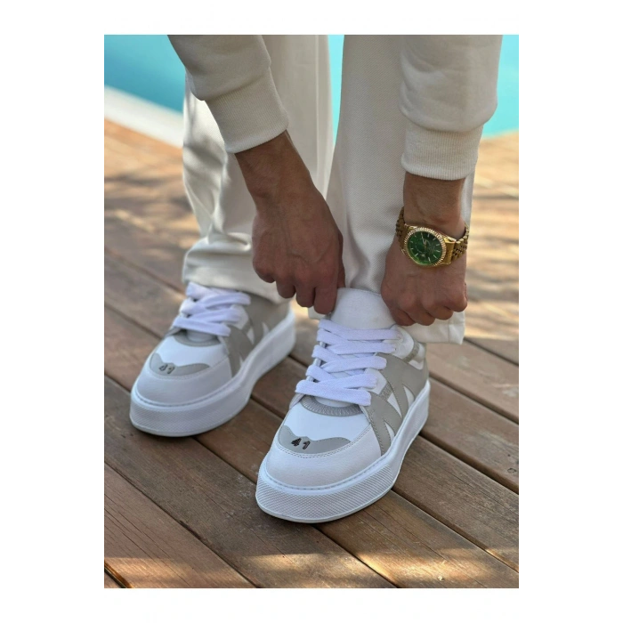 MN2407 - CBT Star-X Mens Athletic Shoes WHITE/GRAY