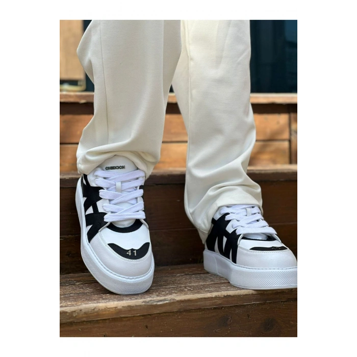 MN2407 - CBT Star-X Erkek Spor Ayakkabı BEYAZ/SIYAH