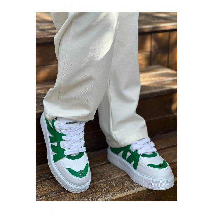 MN2407 - CBT Star-X Erkek Spor Ayakkabı BEYAZ/YESIL