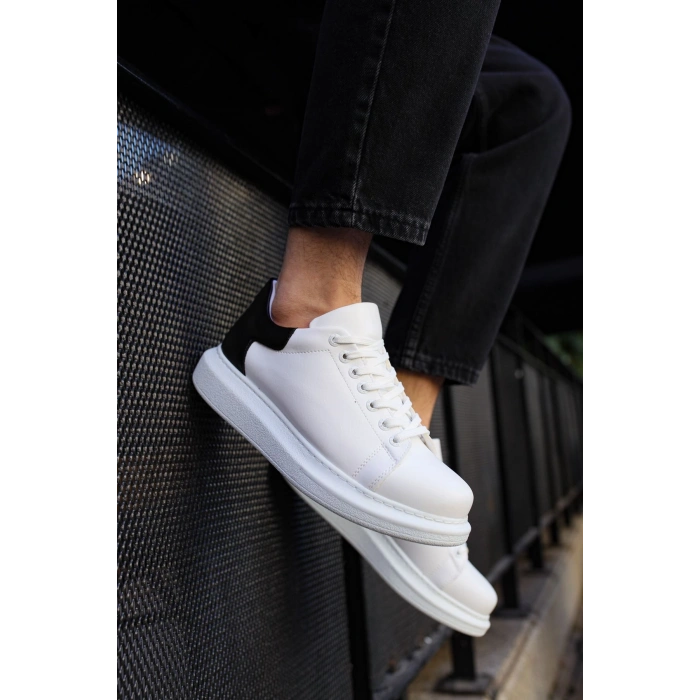 MN256 - CBT Estrella Erkek Ayakkabı BEYAZ/SIYAH