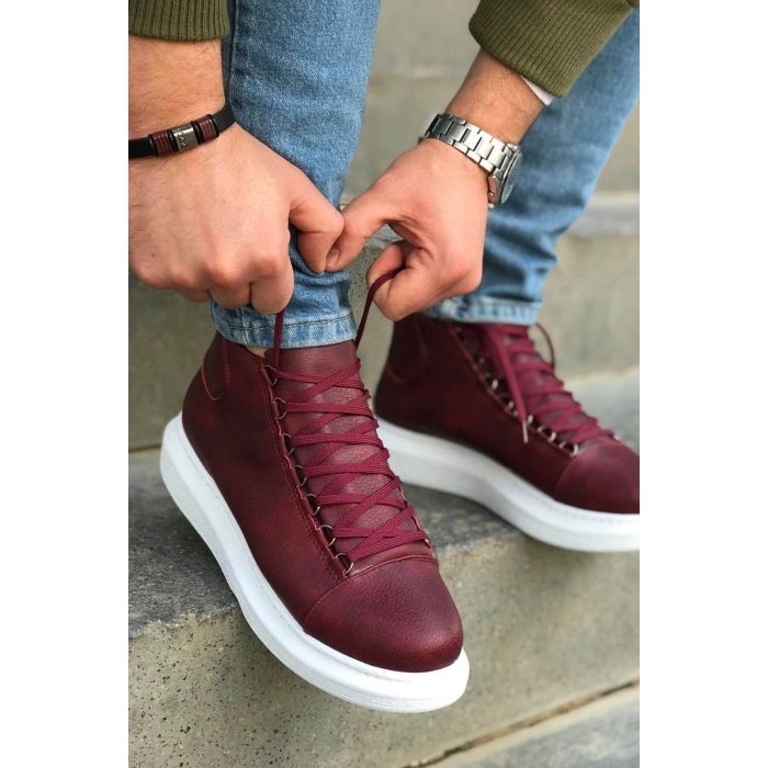 MN258 - CBT Roma Mens Boot BURGUNDY