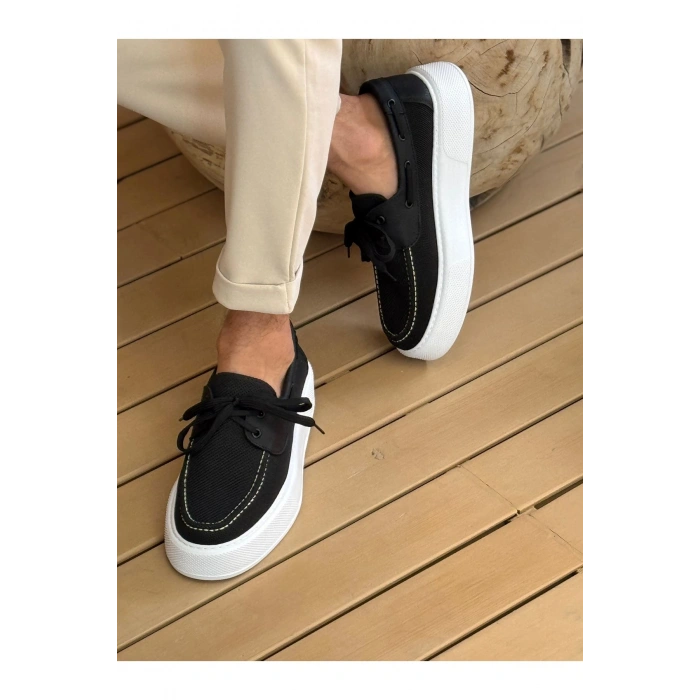 MN2602 - Triko Erkek Ayakkabı SIYAH