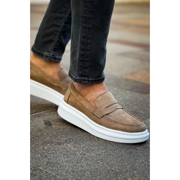 MN615 - Lüx Süet Erkek Ayakkabı VIZON