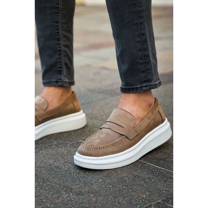 MN615 - Lüx Süet Erkek Ayakkabı VIZON