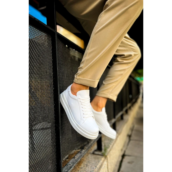 MN979 - Santoni CRT Spor Erkek Ayakkabı BEYAZ