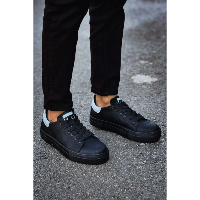 MN983 - CST Mens Tennis Shoes BLACK/WHITE