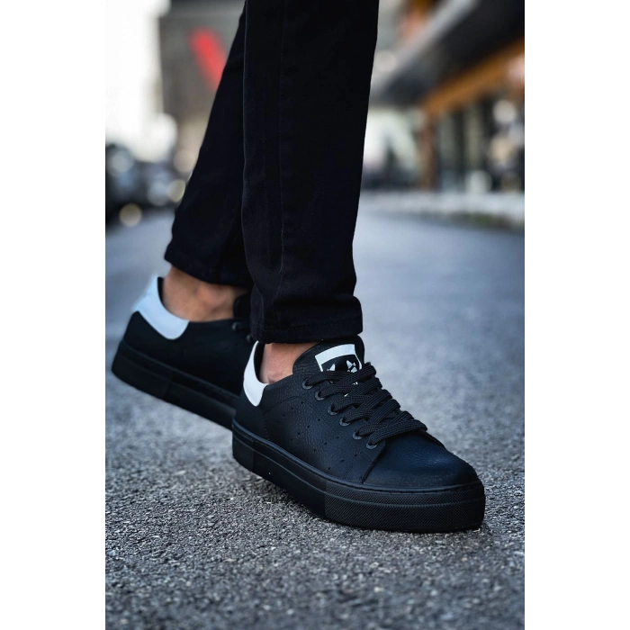 MN983 - CST Mens Tennis Shoes BLACK/WHITE