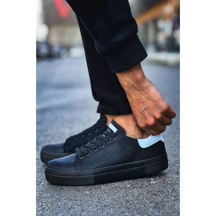 MN983 - CST Mens Tennis Shoes BLACK/WHITE