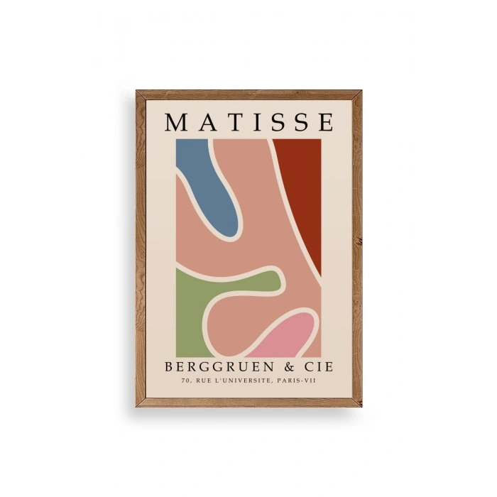 Modern Ahşap Çerçeveli Tablo 17 x 23