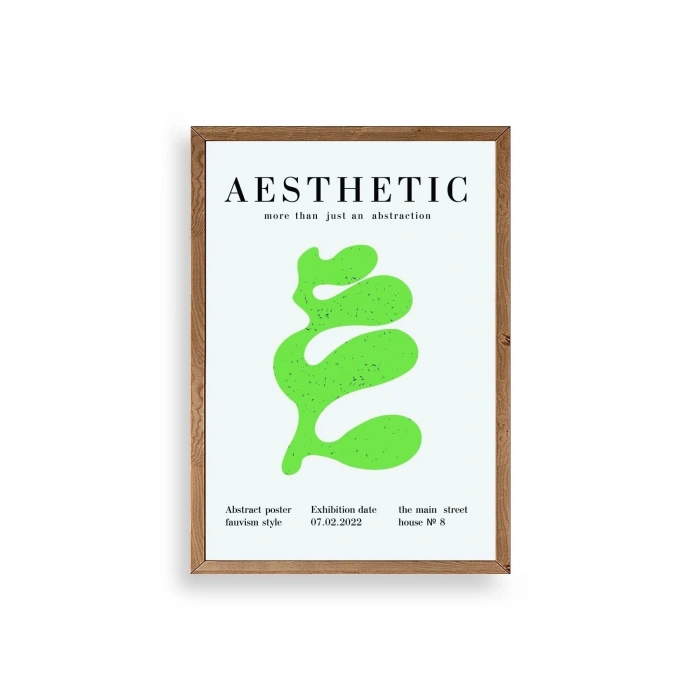 Modern Ahşap Çerçeveli Tablo 17 x 23