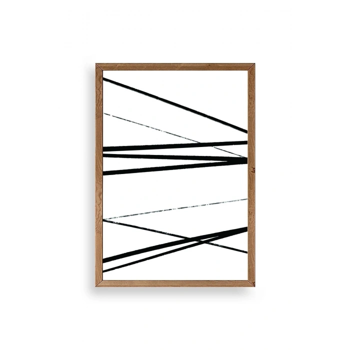 Modern Ahşap Çerçeveli Tablo 17 x 23