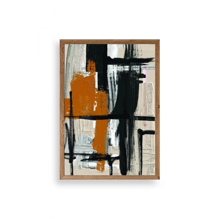 Modern Ahşap Çerçeveli Tablo 17 x 23