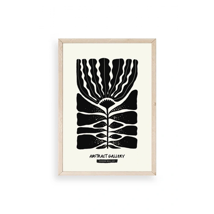 Modern Ahşap Çerçeveli Tablo 17 x 23