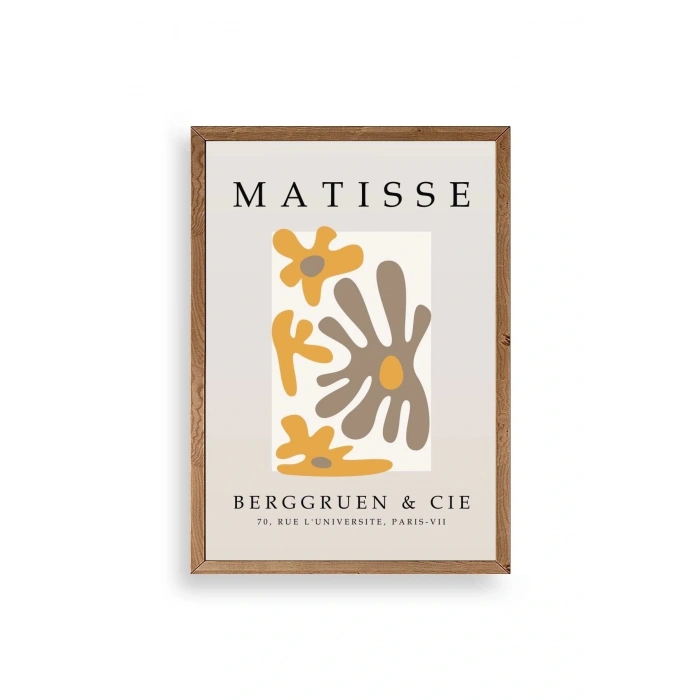 Modern Ahşap Çerçeveli Tablo 17 x 23