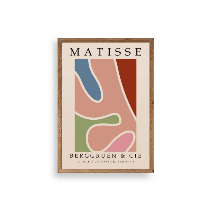 Modern Ahşap Çerçeveli Tablo 17 x 23