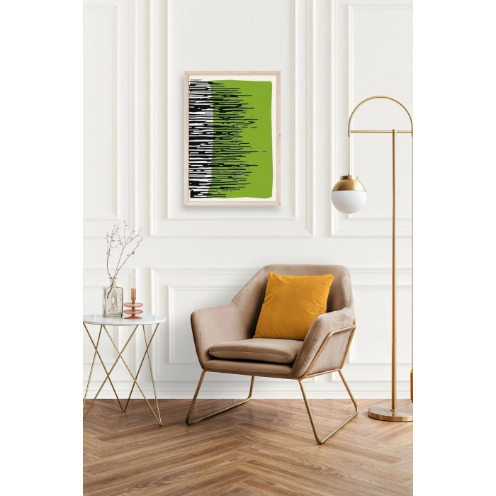 Modern Ahşap Çerçeveli Tablo 17 x 23